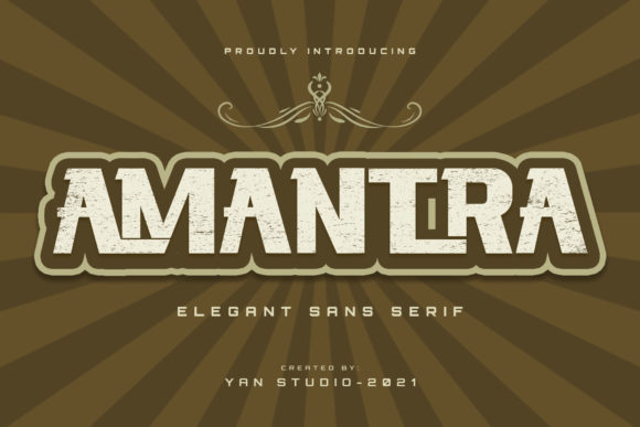 Amantra: A Bold Display Font for Editorial Impact