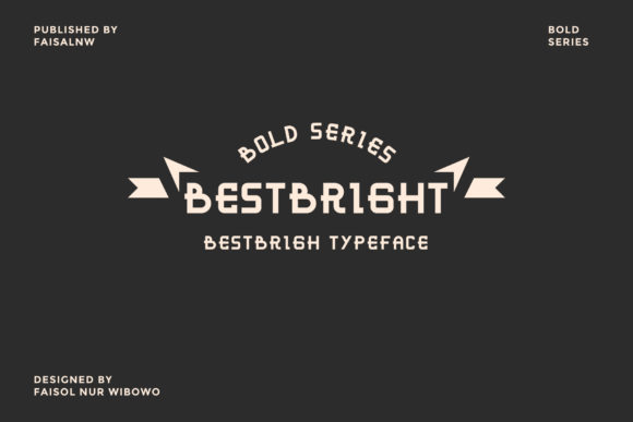 Bestbright: A Vintage Display Font for Makers