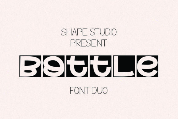 Bottle Duo: A Friendly Display and Sans Serif Font for Playful Branding