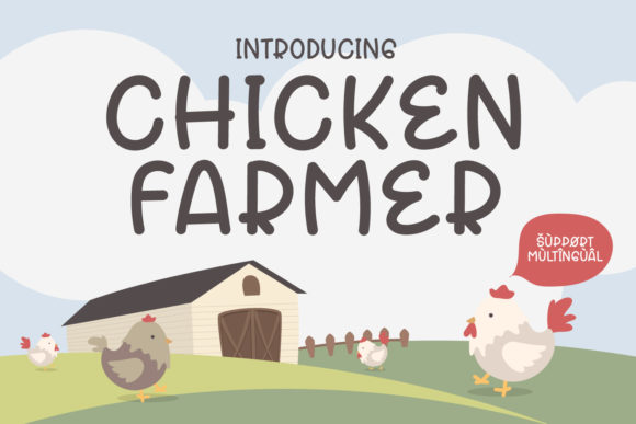 Chicken Farmer: A Playful Display Font for Branding Projects
