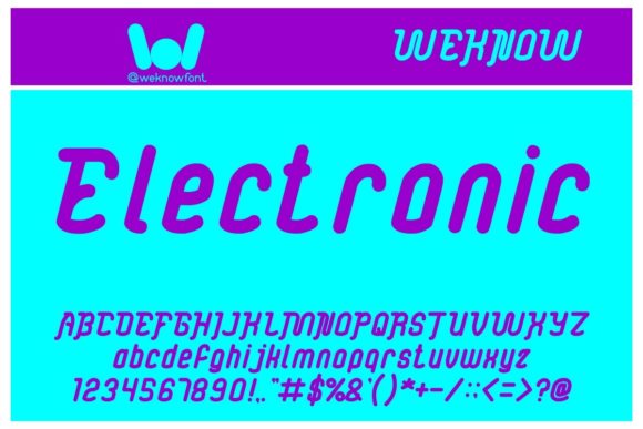 Electronic: A Display Font That Powers Craftsmanship