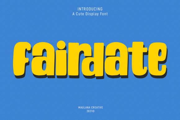 Fairdate: A Playful Retro Font for Craft Projects