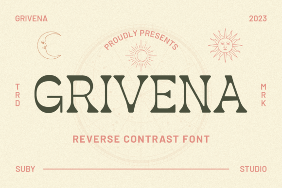 Grivena: A Retro Display Font for Bold Marketing Visuals