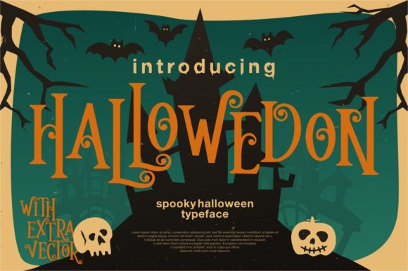 Hallowedon: The Creepy Display Font for Spooky Projects