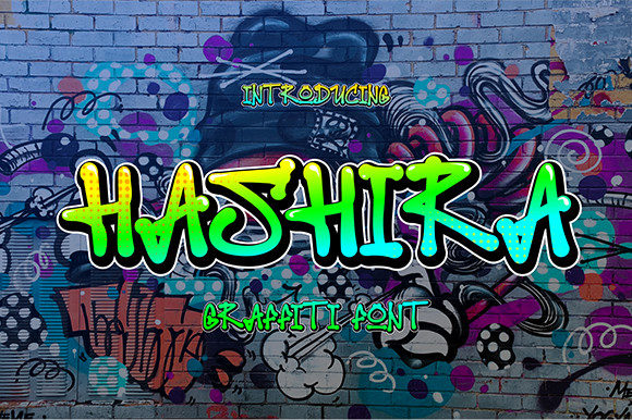 Hashira: The Graffiti Display Font for Bold Branding