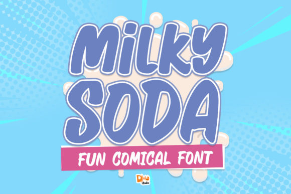 Milky Soda: A Playful Paint-Brushed Font for Handmade Products