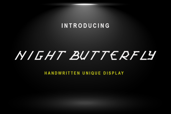 Night Butterfly Font: A Dreamy Display Typeface for Makers
