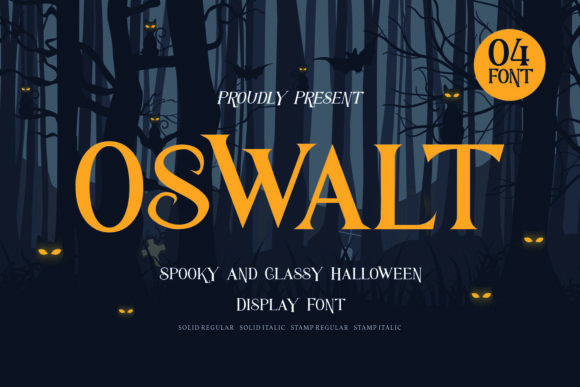 Oswalt: The Spooky Display Font for Crafters and Makers