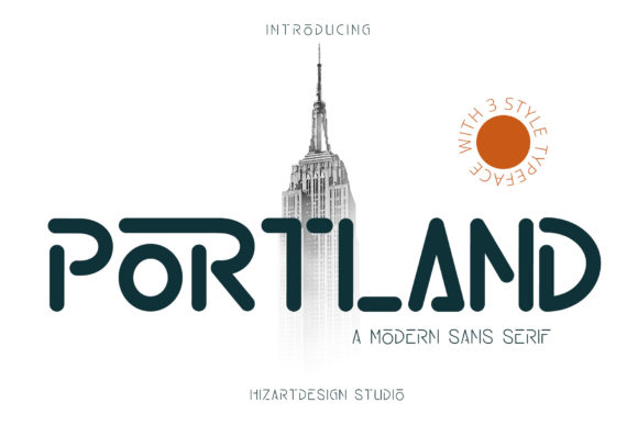 Portland: A Modern Display Font for Campaign Creatives