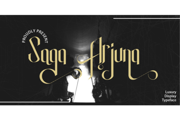 Saga Arjuna: A Bold Display Font for Editorial Impact