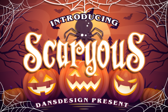 Scaryous: A Spooky Display Font for Halloween Projects