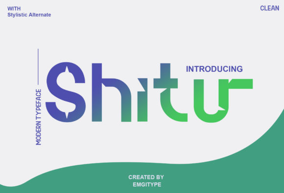 Shitu: A Futuristic Display Font for Bold Branding