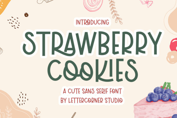 Strawberry Cookies: A Playful Display Font for Campaigns