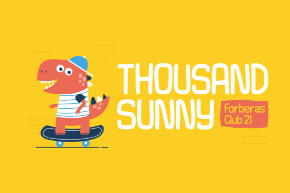 Thousand Sunny: A Quirky Display Font for Digital Brands