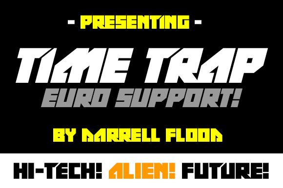 Time Trap: A Bold Display Font for Sharp Identities