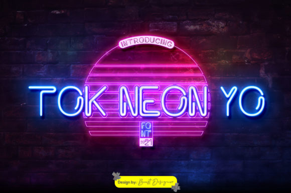 Tok Neon Yo: The Playful Display Font That Makes Your Brand Shine