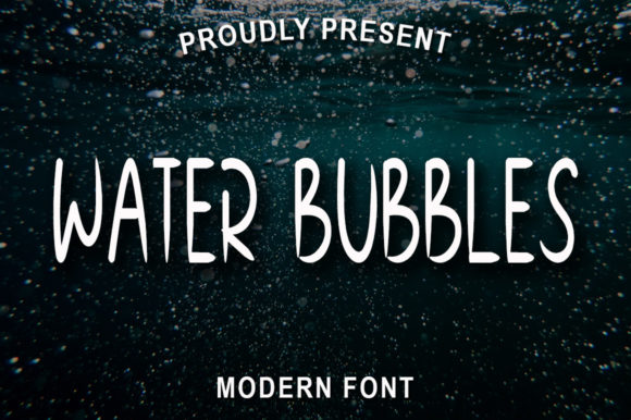 Water Bubbles Font: A Cheerful Display Typeface for Websites